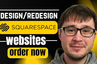 build squarespace website design or redesign fix webflow, website development