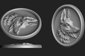 create high quality 3d bas relief, 3d sculpt, and 3d coins for cnc, 3d printing