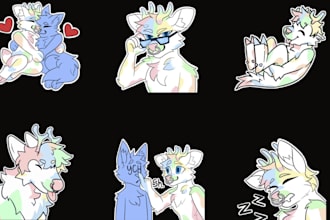 draw furry telegram stickers discord stickers animated furry nsfw stickers gif