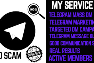 send targeted telegram mass dms to promote your business or crypto project