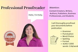 thoroughly proofread your documents before publication