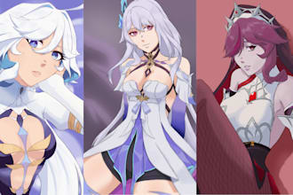 draw your oc or any character in anime style sfw and nsfw female only