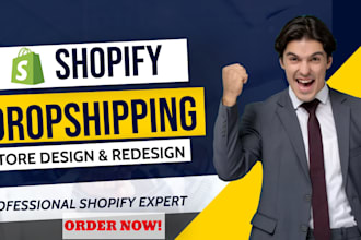 design redesign build set up pro shopify web store
