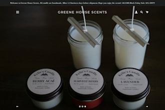 design spa ecommerce website candle store homemade candles store candle wax