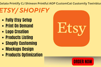 design stunning etsy, shopify, sellfy, pod, gelato, planner, svg journals