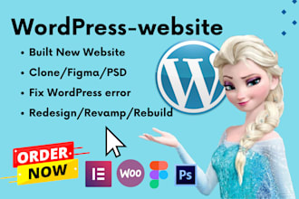 build, redesign, revamp, update, clone, and fix errors on your wordpress website