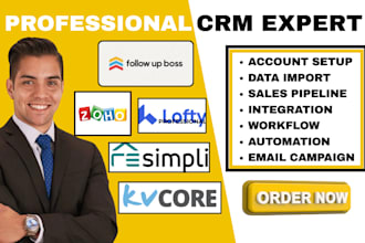 do kvcore resimpli follow up boss idx integration lofty crm real estate crm zoho