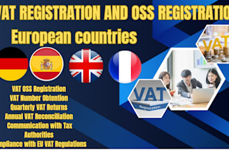 do vat registration tax filing for germany spain uk france and italy