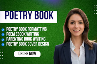 write poem, format, design poetry ebook, self help, fiction ebook for amazon kdp