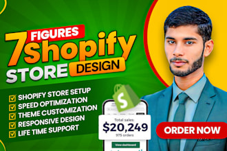 build 7 figure dropshipping store or shopify website