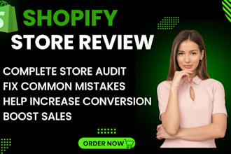 audit shopify store, dropshipping website, increase conversion rate, boost sales