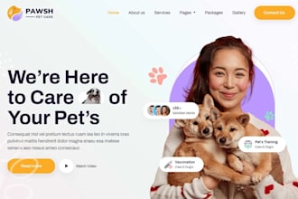 design pet shopify store pet store pet droshipping store pet training website