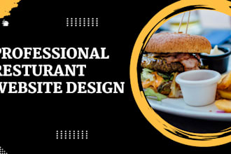 build restaurant website online food ordering website food website
