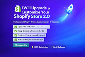 update your shopify theme to os 2 0 and customize theme