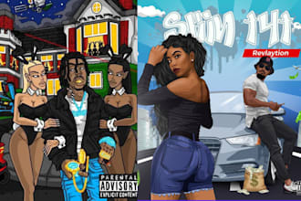 design album cover, podcast, mixtape, cd cover, single, hiphop, rock, punk