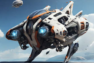 design spaceships and sci fi vehicles