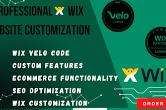 build and customize wix website using wix velo code wix database wix developer