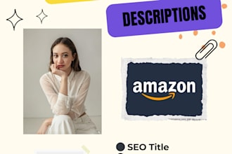 perform amazon listing optimization and SEO writing for you
