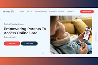 design telehealth website telemedicine website design on wordpress elementor pro