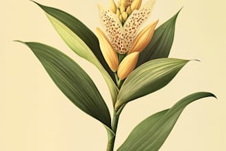 make a botanical illustrations art for you