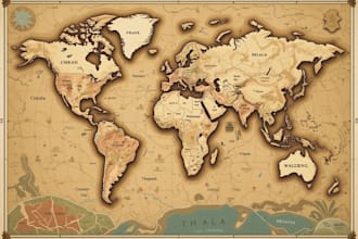 design great map in quality vector illustration