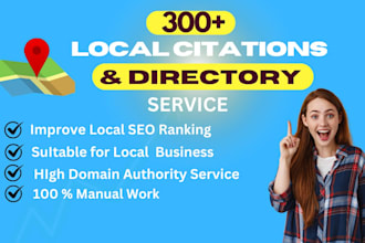 do local citations for any country and directory submission
