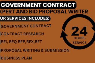 find rfp rfi rfq write bid proposal winning government contract business plan