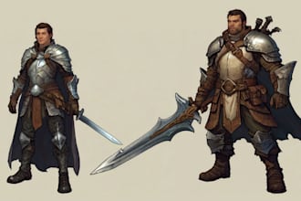 draw d and d character according to your requirement