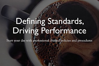 create or revise your healthcare policies and procedures