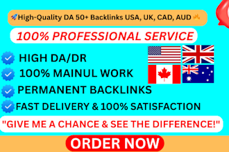 do build high quality USA UK canada aud backlinks