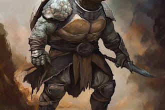 draw your oc dnd or fantasy character art