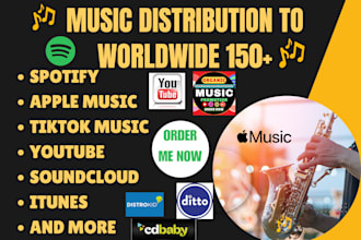 distribute your music to all streaming platform using distrokid cdbaby spotify