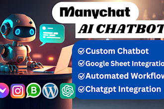 build expert manychat,ai chatbot for social media,lead generation,dm automation