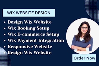 design wix website, life coaching website, setup online booking website