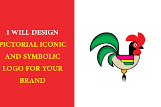 design a pictorial iconic and symbolic logo for your brand