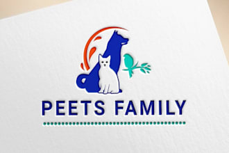 do modern animal, dog, pet care and veterinary logo or any graphics design