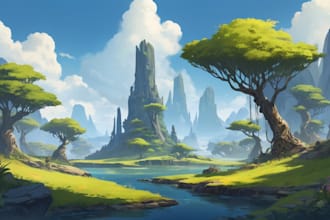 environment concept art landscape design