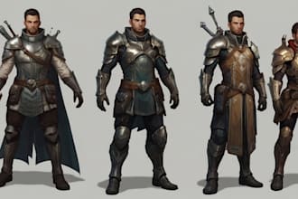 draw your fantasy, scifi or rpg character full body or portrait