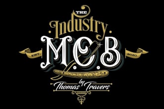 create premium barber shop logo design for you