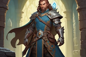 draw d and d character art and dnd character art
