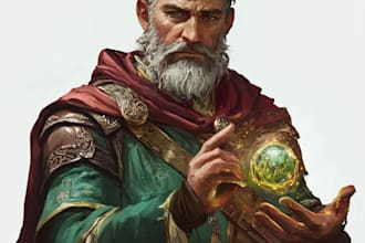 create character art for your ttrpg oc, vtm, fantasy, and dnd