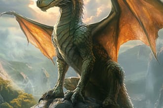 illustrate environments, landscapes, board game, concept art