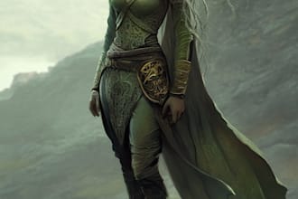 retro character drawings, graphic novel pages and covers