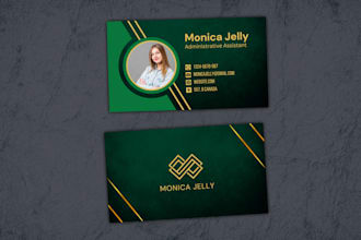 do professional and modern business card design