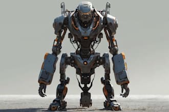 make it a sci fi robot concept art for you