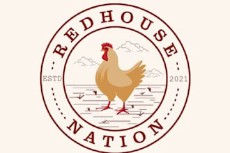 design traditional small family farm logo