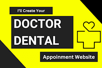 design dental doctor medical hospital appointment website development