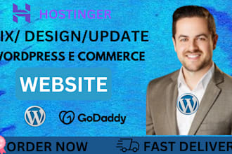 provide expert wordpress fixes, updates for hostinger godaddy bluehost namecheap