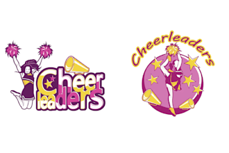 create modern cheerleading dance logo