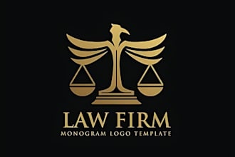 do professional modern lawyer, attorney, law firm logo and any graphic design